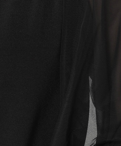 mysty woman（ミスティウーマン）の「チュールタックスリーブ7分袖プルオーバー 216454（Tシャツ/カットソー・レディース・オフホワイト/ブラック/ライトグレー/オレンジ系その他・FREE）」の20枚目の写真