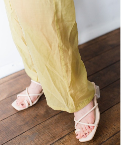 nemne store(ネンネストア)の「ひなたぼっこをするサテンパンツ(その他パンツ・レディース・ライム/キナリ/モカ・SMALL/MEDIUM)」の16枚目の写真