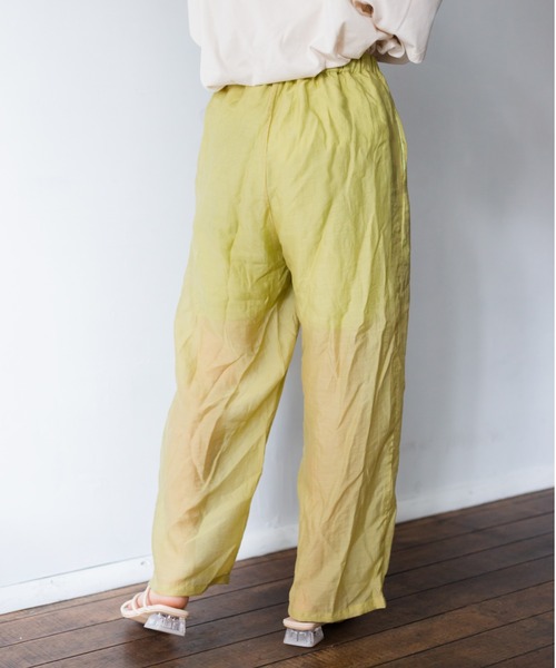 nemne store(ネンネストア)の「ひなたぼっこをするサテンパンツ(その他パンツ・レディース・ライム/キナリ/モカ・SMALL/MEDIUM)」の6枚目の写真