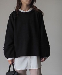 Riberry | 袖ライン編みニットプルオーバー(ニット/セーター)