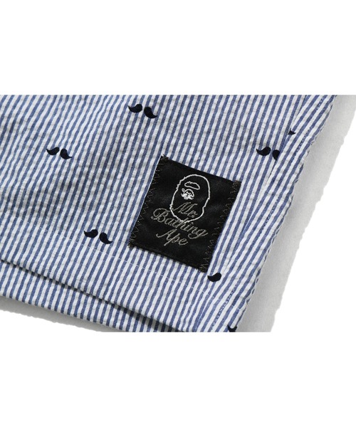 Mr. BATHING APE（ミスターベイシングエイプ）の「MR PATTERN SEERSUCKER SHORTS M（その他パンツ・メンズ・ブラック/ネイビー・SMALL/MEDIUM/LARGE/X-LARGE）」の9枚目の写真
