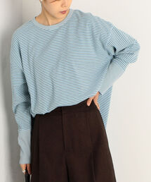 fredy repit（フレディレピ）の「ワッフルボーダープルオーバーカットソー（Tシャツ/カットソー）」