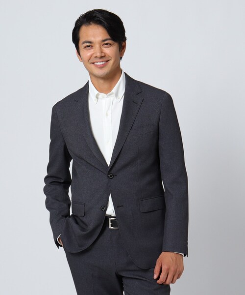 TAKEO KIKUCHI(タケオキクチ)の「◆【Sサイズ~】メランジストレッチジャケット(スーツジャケット・メンズ・チャコールグレー/ダークブラウン/ネイビー・03/02)」の8枚目の写真