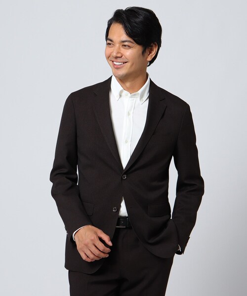 TAKEO KIKUCHI(タケオキクチ)の「◆【Sサイズ~】メランジストレッチジャケット(スーツジャケット・メンズ・チャコールグレー/ダークブラウン/ネイビー・03/02)」の15枚目の写真
