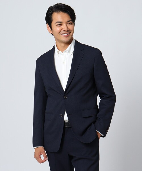 TAKEO KIKUCHI(タケオキクチ)の「◆【Sサイズ~】メランジストレッチジャケット(スーツジャケット・メンズ・チャコールグレー/ダークブラウン/ネイビー・03/02)」の16枚目の写真