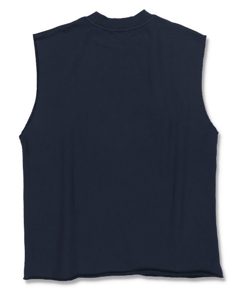 SPINNS（スピンズ）の「【ゆるシルエット】カレッジロゴ ノースリーブスウェットベスト（ベスト・レディース・スミクロ/ネイビー/ダークグリーン・ONESIZE）」の16枚目の写真