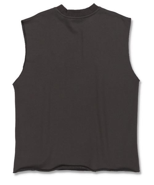 SPINNS（スピンズ）の「【ゆるシルエット】カレッジロゴ ノースリーブスウェットベスト（ベスト・レディース・スミクロ/ネイビー/ダークグリーン・ONESIZE）」の12枚目の写真