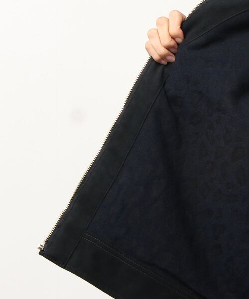 Lee（リー）の「Lee/リー WORK JACKET/オーバーサイズ レザー スウェード ワークジャケット/ライダースジャケット（ライダースジャケット・メンズ・ブラック/ブラック系その他・M/L/XL）」の6枚目の写真