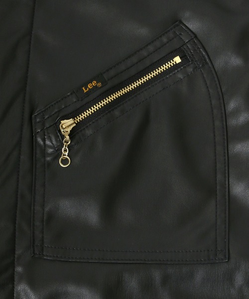 Lee（リー）の「Lee/リー WORK JACKET/オーバーサイズ レザー スウェード ワークジャケット/ライダースジャケット（ライダースジャケット・メンズ・ブラック/ブラック系その他・M/L/XL）」の11枚目の写真