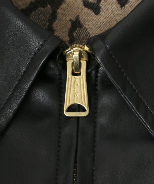 Lee（リー）の「Lee/リー WORK JACKET/オーバーサイズ レザー スウェード ワークジャケット/ライダースジャケット（ライダースジャケット・メンズ・ブラック/ブラック系その他・M/L/XL）」の14枚目の写真