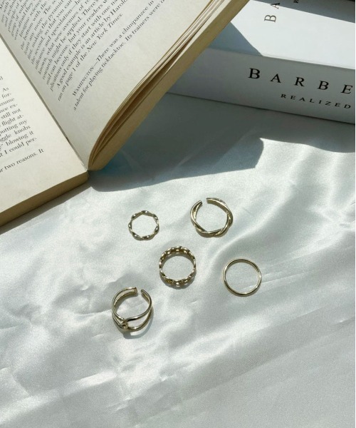 PairPair(ペアペア)の「デザインリングSET(リング・レディース・シルバー/ゴールド・FREE)」の7枚目の写真