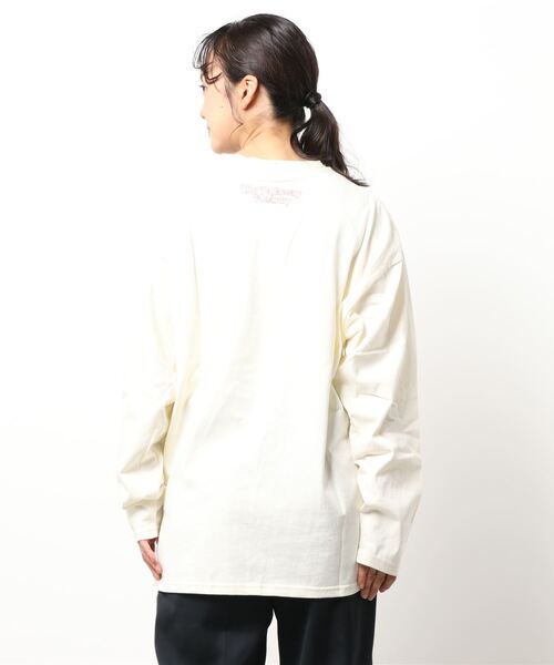 DISCOAT（ディスコート）の「アメリカンロゴロングTシャツ（Tシャツ/カットソー・レディース・チャコールグレー/オレンジ/ホワイト系その他・FREE）」の7枚目の写真