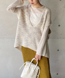 CAPRICIEUX LE'MAGE | MIXヤーンベスト(ベスト)