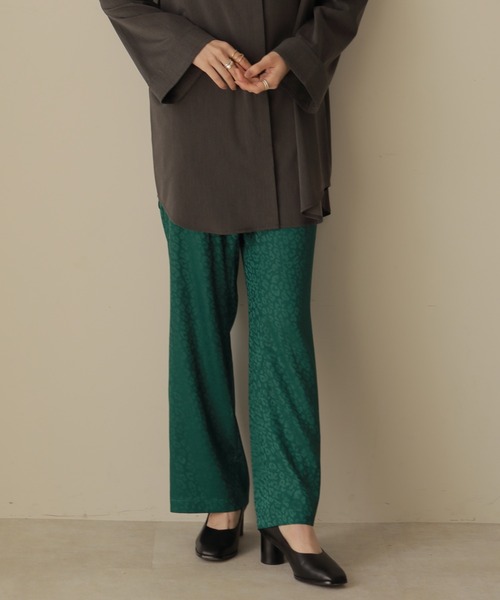 ReNorm（リノーム）の「レオパードサテンフレアパンツ（その他パンツ・レディース・グリーン/ブラック・M/S）」の21枚目の写真