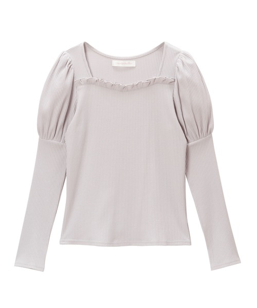 DearMyLoveRose（ディアマイラブローズ）の「選べる袖リブトップス（Tシャツ/カットソー・レディース・ホワイト/グレー/ピンク/ブラック/ブラウン系その他/グレー系その他/ブラック系その他/ホワイト系その他/キャメル/ピンク系その他・MEDIUM/LARGE/X-LARGE/XX-LARGE）」の7枚目の写真