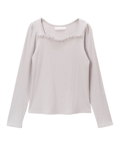 DearMyLoveRose（ディアマイラブローズ）の「選べる袖リブトップス（Tシャツ/カットソー・レディース・ホワイト/グレー/ピンク/ブラック/ブラウン系その他/グレー系その他/ブラック系その他/ホワイト系その他/キャメル/ピンク系その他・MEDIUM/LARGE/X-LARGE/XX-LARGE）」の6枚目の写真