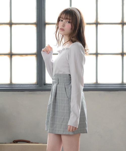 DearMyLoveRose（ディアマイラブローズ）の「選べる袖リブトップス（Tシャツ/カットソー・レディース・ホワイト/グレー/ピンク/ブラック/ブラウン系その他/グレー系その他/ブラック系その他/ホワイト系その他/キャメル/ピンク系その他・MEDIUM/LARGE/X-LARGE/XX-LARGE）」の13枚目の写真