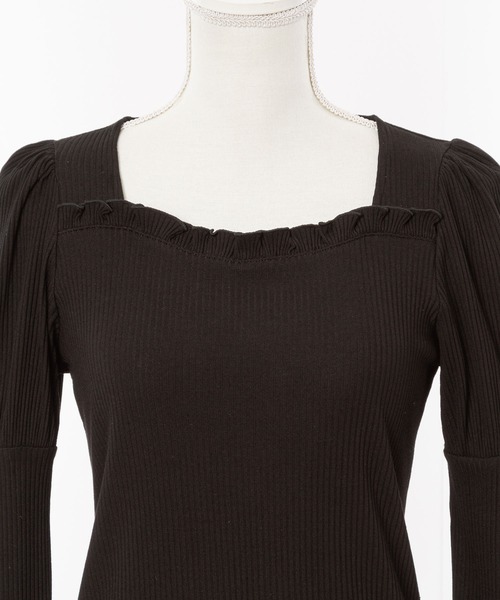 DearMyLoveRose（ディアマイラブローズ）の「選べる袖リブトップス（Tシャツ/カットソー・レディース・ホワイト/グレー/ピンク/ブラック/ブラウン系その他/グレー系その他/ブラック系その他/ホワイト系その他/キャメル/ピンク系その他・MEDIUM/LARGE/X-LARGE/XX-LARGE）」の19枚目の写真