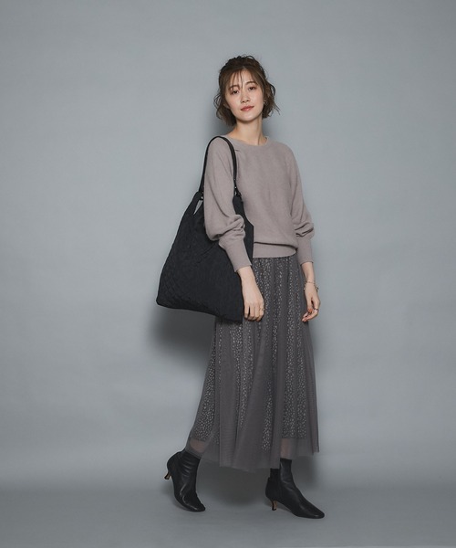 un dix cors(アンディコール)の「着回しの幅広がる FOX混2WAYカーデ(カーディガン/ボレロ・レディース・グレー系その他/ネイビー/ピンク・FREE)」の20枚目の写真