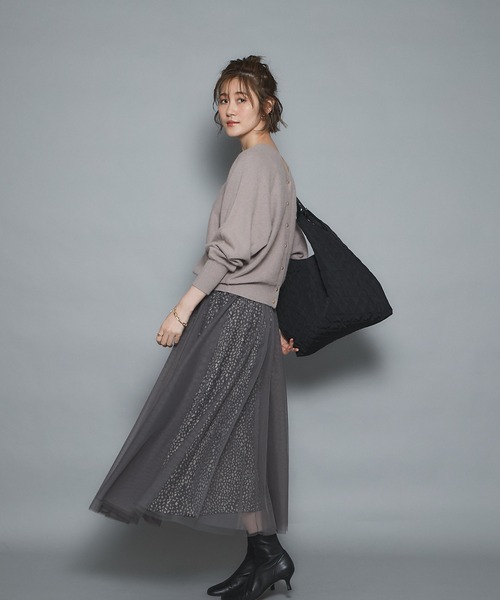 un dix cors(アンディコール)の「着回しの幅広がる FOX混2WAYカーデ(カーディガン/ボレロ・レディース・グレー系その他/ネイビー/ピンク・FREE)」の11枚目の写真