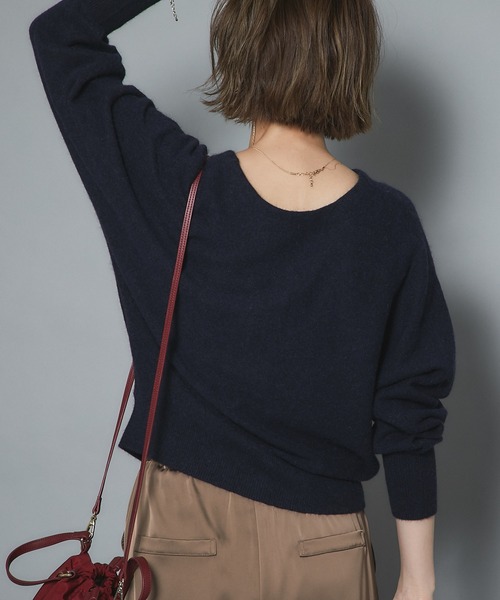 un dix cors(アンディコール)の「着回しの幅広がる FOX混2WAYカーデ(カーディガン/ボレロ・レディース・グレー系その他/ネイビー/ピンク・FREE)」の5枚目の写真