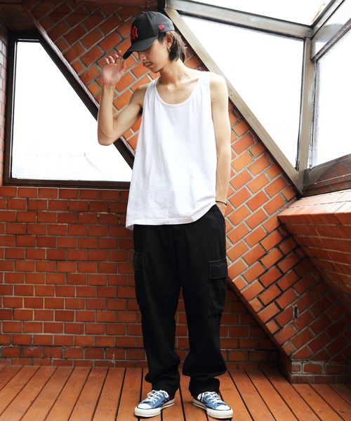 LOS ANGELES APPAREL（ロサンゼルスアパレル）の「LOS ANGELS APPAREL 6.0oz クラシックタンクトップ（タンクトップ・メンズ・ブラック/ホワイト・LARGE/MEDIUM/SMALL/X-LARGE）」の19枚目の写真