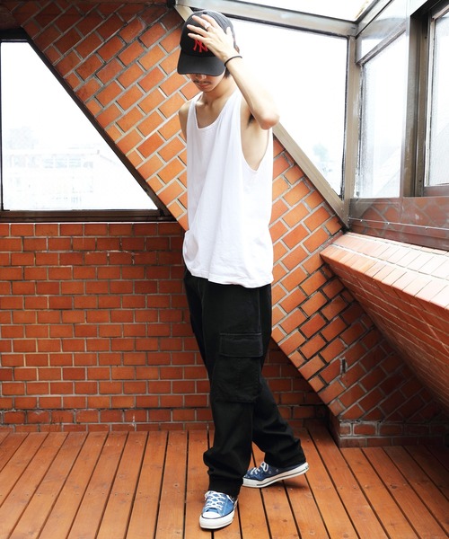 LOS ANGELES APPAREL（ロサンゼルスアパレル）の「LOS ANGELS APPAREL 6.0oz クラシックタンクトップ（タンクトップ・メンズ・ブラック/ホワイト・LARGE/MEDIUM/SMALL/X-LARGE）」の13枚目の写真