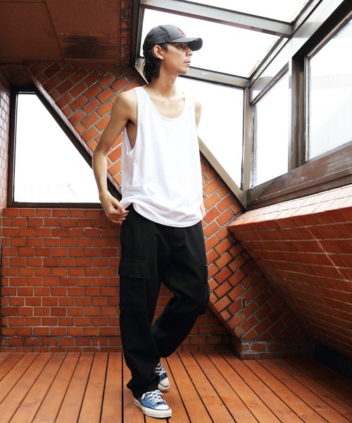 LOS ANGELES APPAREL（ロサンゼルスアパレル）の「LOS ANGELS APPAREL 6.0oz クラシックタンクトップ（タンクトップ・メンズ・ブラック/ホワイト・LARGE/MEDIUM/SMALL/X-LARGE）」の11枚目の写真