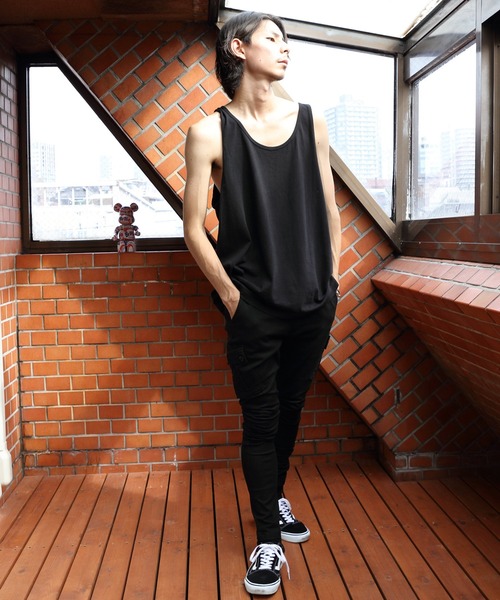 LOS ANGELES APPAREL（ロサンゼルスアパレル）の「LOS ANGELS APPAREL 6.0oz クラシックタンクトップ（タンクトップ・メンズ・ブラック/ホワイト・LARGE/MEDIUM/SMALL/X-LARGE）」の7枚目の写真