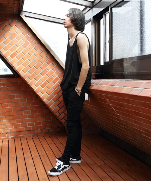 LOS ANGELES APPAREL（ロサンゼルスアパレル）の「LOS ANGELS APPAREL 6.0oz クラシックタンクトップ（タンクトップ・メンズ・ブラック/ホワイト・LARGE/MEDIUM/SMALL/X-LARGE）」の6枚目の写真