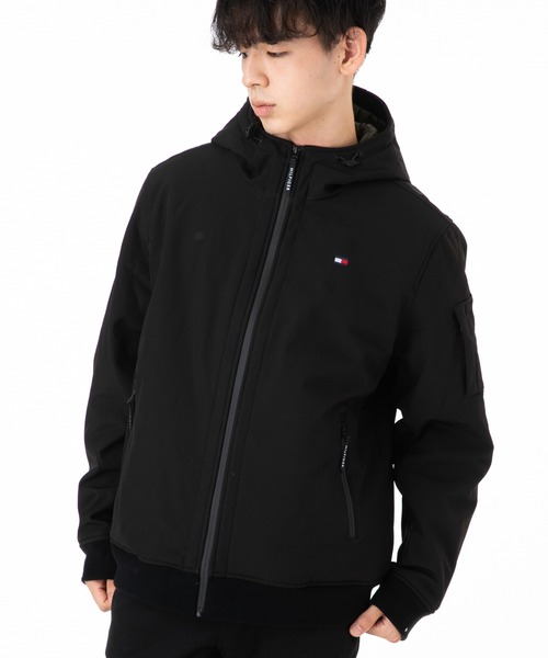 TOMMY HILFIGER(トミーヒルフィガー)の「トミーフィルフィガー ジップアップ 裏キルティング ボンバージャケット(ミリタリージャケット・メンズ・ブラック/ネイビー/カーキ・S/M/L/XL)」の16枚目の写真