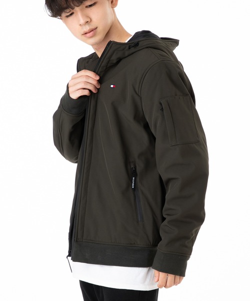 TOMMY HILFIGER(トミーヒルフィガー)の「トミーフィルフィガー ジップアップ 裏キルティング ボンバージャケット(ミリタリージャケット・メンズ・ブラック/ネイビー/カーキ・S/M/L/XL)」の19枚目の写真
