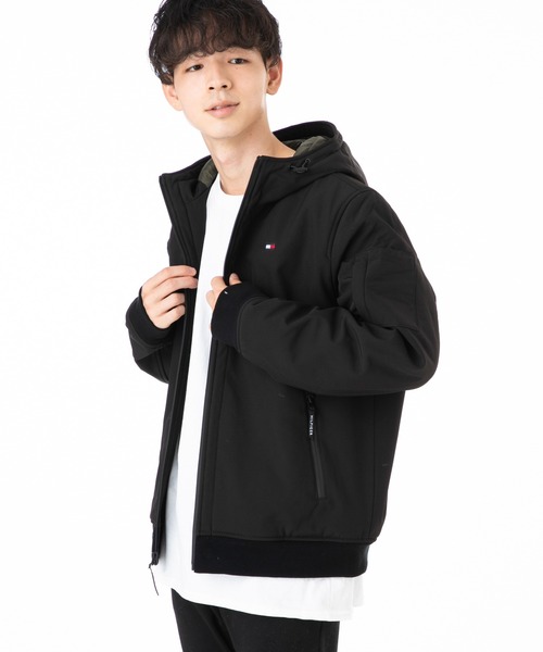 TOMMY HILFIGER(トミーヒルフィガー)の「トミーフィルフィガー ジップアップ 裏キルティング ボンバージャケット(ミリタリージャケット・メンズ・ブラック/ネイビー/カーキ・S/M/L/XL)」の8枚目の写真