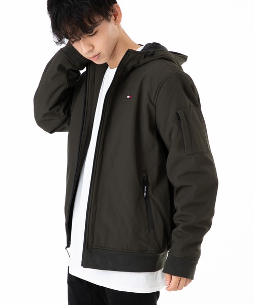 TOMMY HILFIGER(トミーヒルフィガー)の「トミーフィルフィガー ジップアップ 裏キルティング ボンバージャケット(ミリタリージャケット・メンズ・ブラック/ネイビー/カーキ・S/M/L/XL)」の17枚目の写真