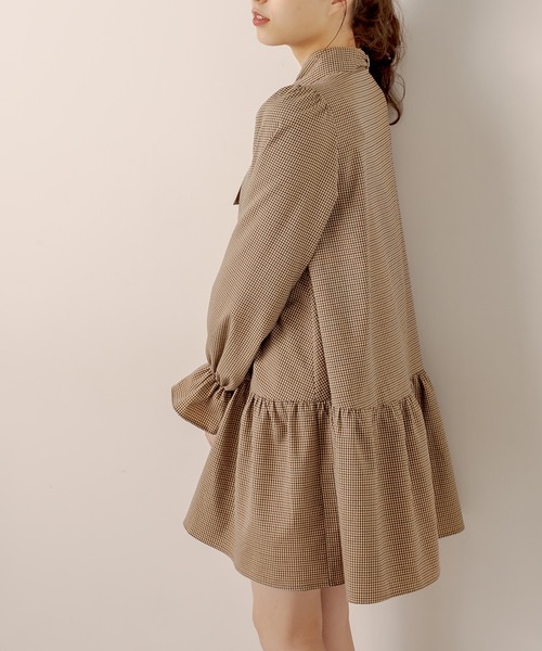 OLIVE des OLIVE（オリーブデオリーブ）の「ボウタイ長そでチュニックワンピース（ワンピース・レディース・ブラック/ブラウン/オフホワイト・FREE）」の11枚目の写真