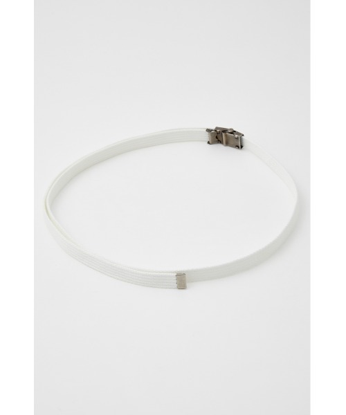 SLY（スライ）の「LASHING THIN BELT ベルト（ベルト・レディース・ホワイト/ブラック/グレー/ピンク/グリーン・FREE）」の10枚目の写真