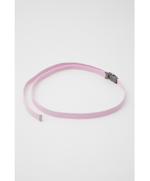 SLY（スライ）の「LASHING THIN BELT ベルト（ベルト・レディース・ホワイト/ブラック/グレー/ピンク/グリーン・FREE）」の22枚目の写真