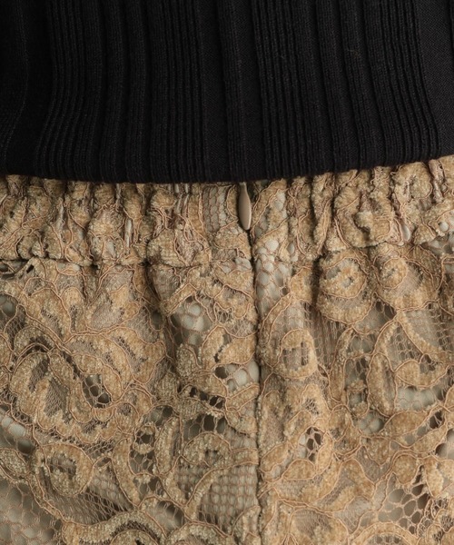 Andemiu(アンデミュウ)の「モールレースナロースカート237130(スカート・レディース・アイボリー/ベージュ/ブルー/パープル・SMALL/MEDIUM)」の20枚目の写真