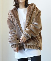 Pledge（プレッジ）の「【Pledge】フェイクファー　フルジップパーカー（その他アウター）」