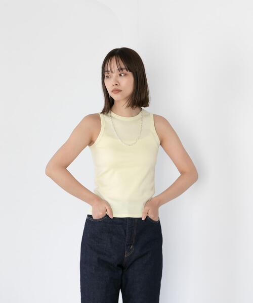 CITEN(シテン)の「<CITEN(シテン)>アメリカンスリーブ タンクトップ(タンクトップ・レディース・ホワイト/ブラック/ケリー/クリーム/レッド/ライトブルー・FREE)」の7枚目の写真
