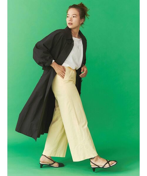 Ungrid（アングリッド）の「ボートネックロングスリーブTee（Tシャツ/カットソー・レディース・オフホワイト/チャコールグレー・FREE）」の7枚目の写真