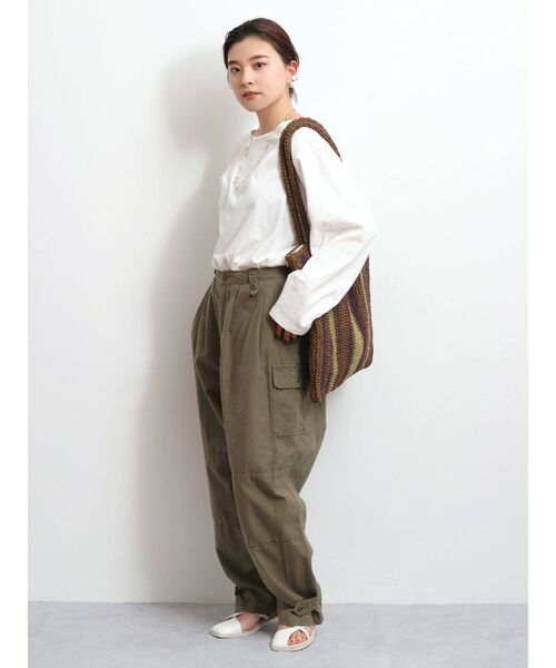 Ungrid（アングリッド）の「ボートネックロングスリーブTee（Tシャツ/カットソー・レディース・オフホワイト/チャコールグレー・FREE）」の13枚目の写真