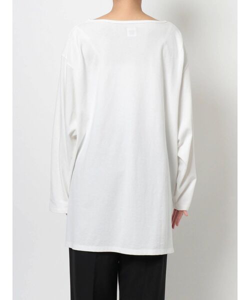 Ungrid（アングリッド）の「ボートネックロングスリーブTee（Tシャツ/カットソー・レディース・オフホワイト/チャコールグレー・FREE）」の16枚目の写真