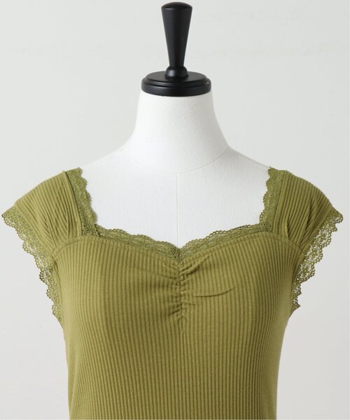 RAY CASSIN（レイカズン）の「フロントギャザータンクトップ（タンクトップ・レディース・グリーン/オレンジ/オートミール・FREE）」の19枚目の写真