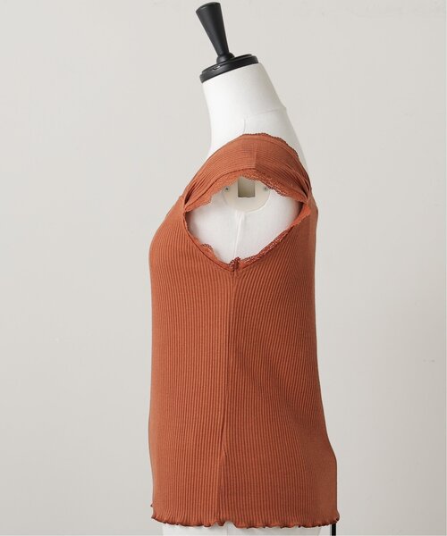 RAY CASSIN（レイカズン）の「フロントギャザータンクトップ（タンクトップ・レディース・グリーン/オレンジ/オートミール・FREE）」の13枚目の写真