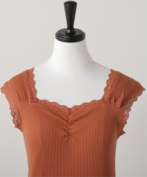 RAY CASSIN（レイカズン）の「フロントギャザータンクトップ（タンクトップ・レディース・グリーン/オレンジ/オートミール・FREE）」の11枚目の写真