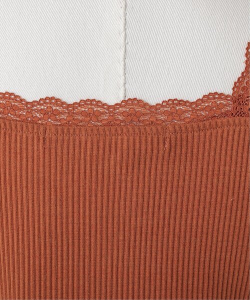 RAY CASSIN（レイカズン）の「フロントギャザータンクトップ（タンクトップ・レディース・グリーン/オレンジ/オートミール・FREE）」の6枚目の写真