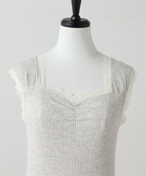 RAY CASSIN（レイカズン）の「フロントギャザータンクトップ（タンクトップ・レディース・グリーン/オレンジ/オートミール・FREE）」の5枚目の写真