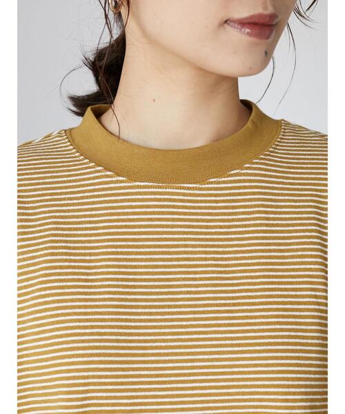 Sugar spoon(シュガースプーン)の「・SUGAR SPOON ボーダーモックネックチュニック*(Tシャツ/カットソー・レディース・ブラック/ネイビー/ボルドー/マスタード・FREE)」の13枚目の写真
