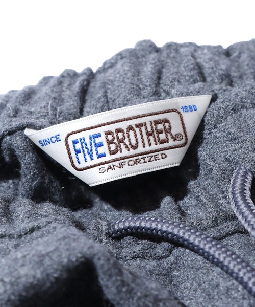 FIVE BROTHER(ファイブブラザー)の「FIVE BROTHER/ファイブブラザー WOOL EASY PANTS ウール イージーパンツ テーパードシルエット 自宅洗濯可(チノパンツ・メンズ・グレー/チャコールグレー・M/L)」の7枚目の写真